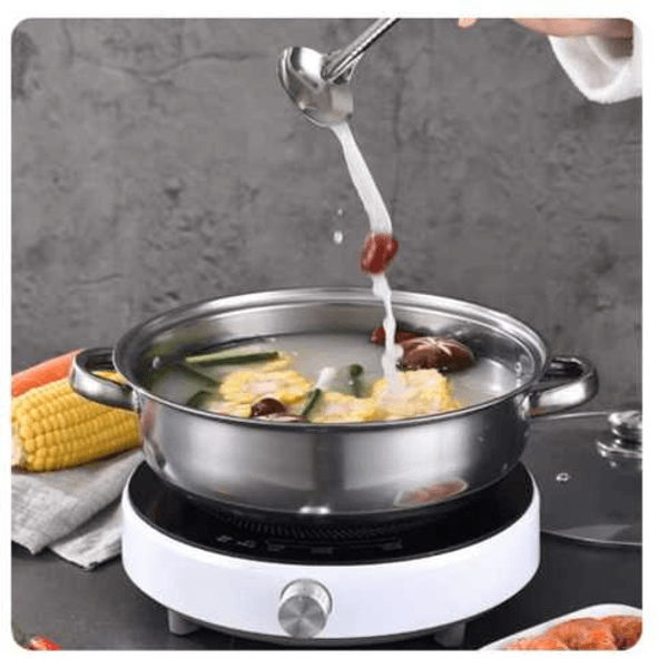 28cm multifunctional double-layer steamer stainless steel steamer silver